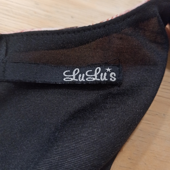 Lulu’s Rococo Supernova Fuchsia Mirror Print Dress Sz S  Small Kaleidoscope - Picture 9 of 16